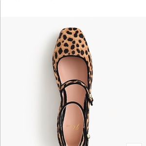 Jcrew leopard Sally Flats NWT size 9